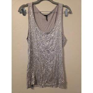 ✨ Maurices Silver Sequin Tank Top | Y2K Party Glam